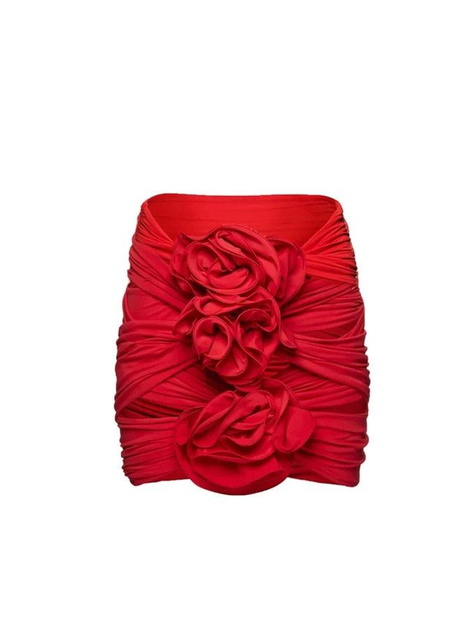 3D Flower Cutout Swimwear - Red from The House of CO-KY - Swimwear