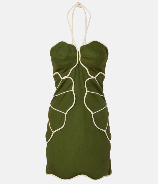 Olivia Halter Floral Mini Dress