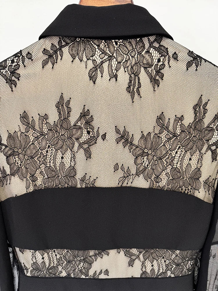 Allie Lace Pleated Dress