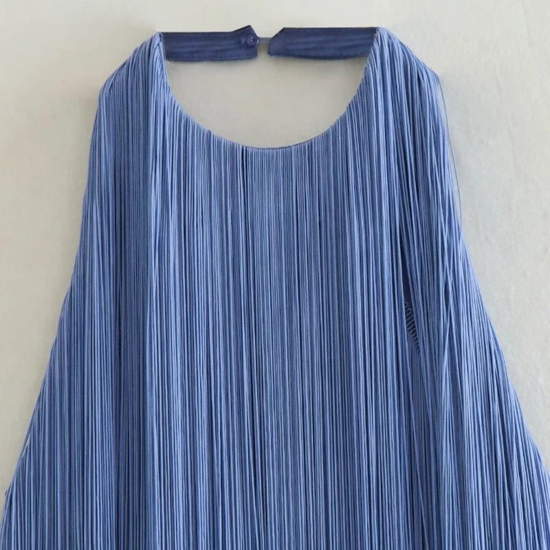 Mariela Backless Tassel Dress