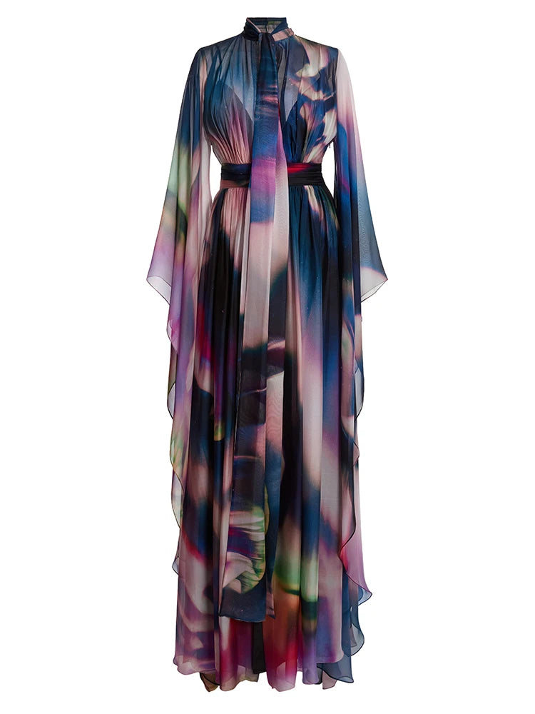 Kate Colorful Flowy Long Dress