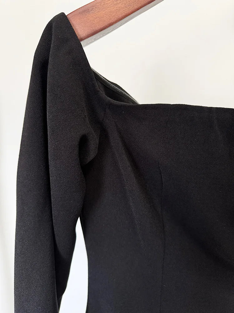 Nadia Crystal Beaded Slit Dress