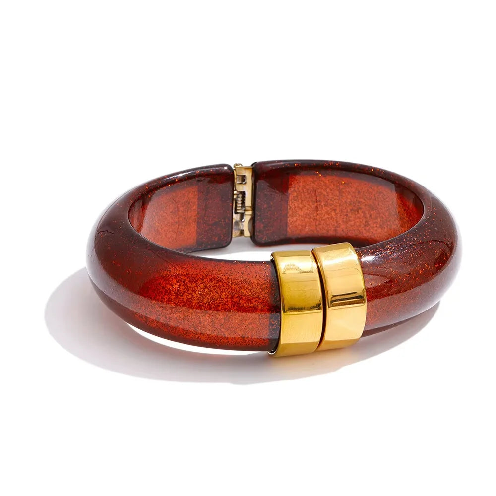 Acrylic Thick Shiny Bracelet Bangle
