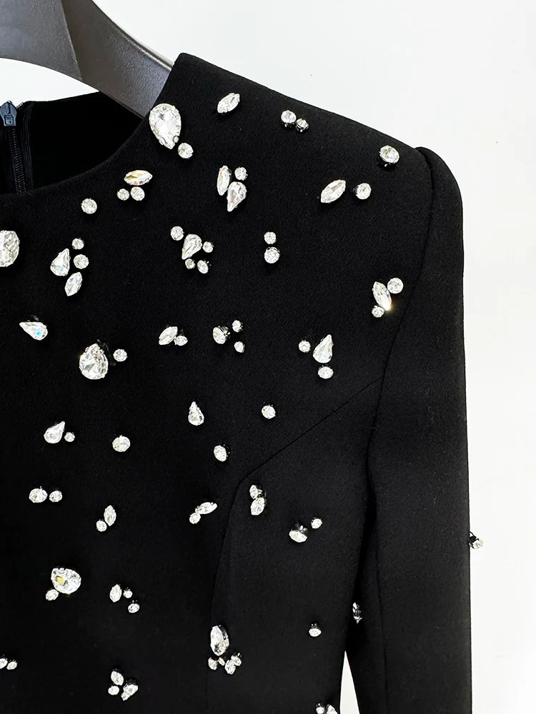 Lucia Rhinestone Beaded Dress