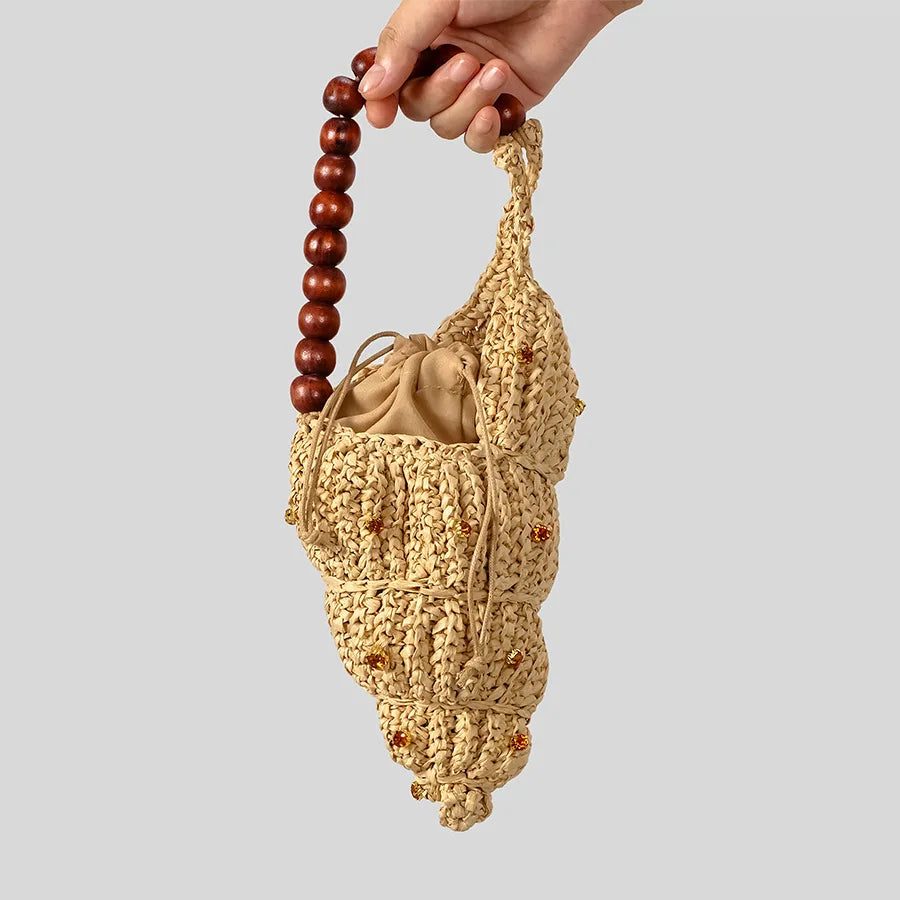 Conch Shell Straw Bag