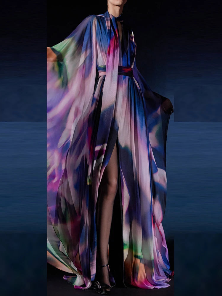 Kate Colorful Flowy Long Dress