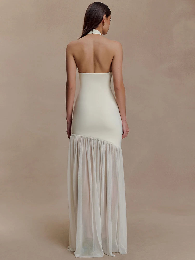 Sukienka Lucy Halter z odkrytymi plecami