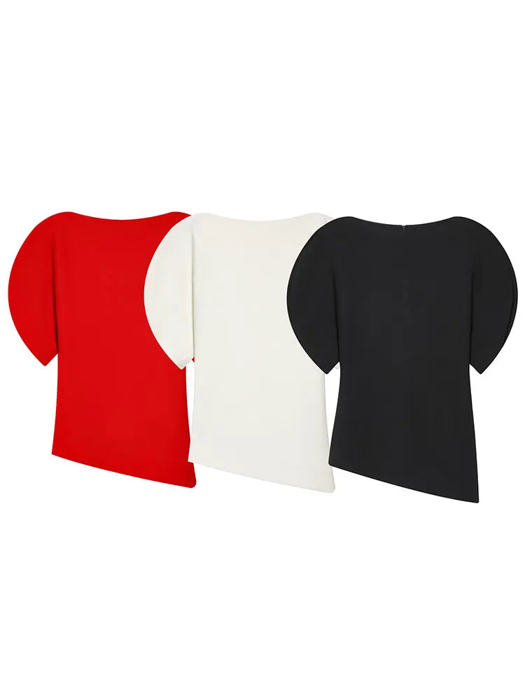 Debbie Asymmetrical Puff Top