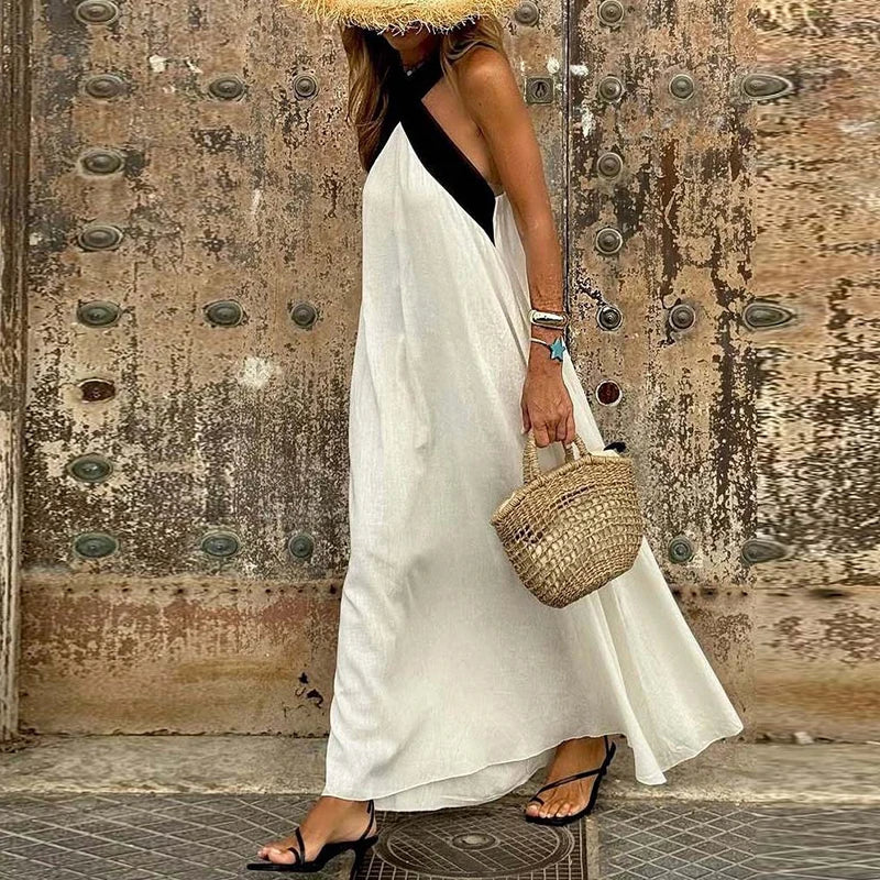 Lola Cross Halter Sling Dress