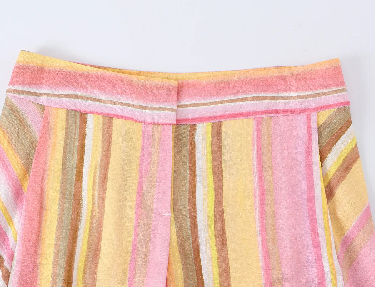 Sweet Striped Wide Leg Pants