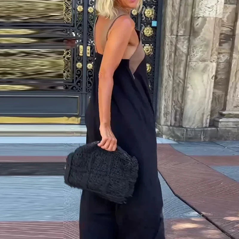 Lola Cross Halter Sling Dress