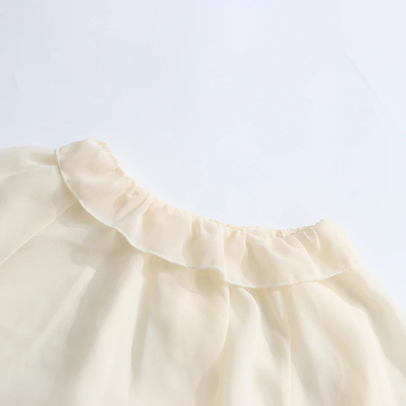 بلوزة ميا فضفاضة بكشكشة