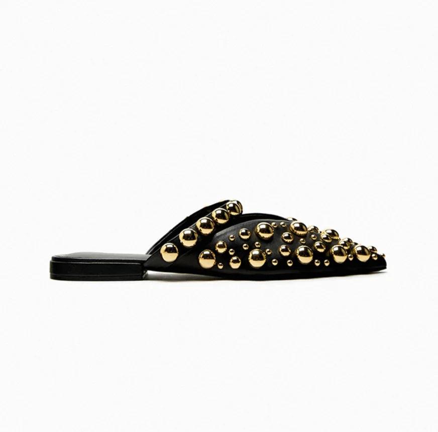Agatha Punk Studs Mules from The House of CO-KY - Shoes