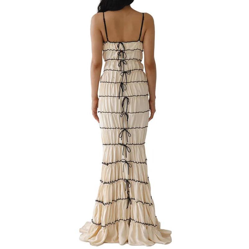 Aisha Ruched Tie Up Dress from The House of CO-KY - Dresses