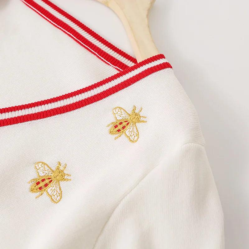 Elizabeth Bee Embroidery Cardigan from The House of CO-KY - Coats & Jackets