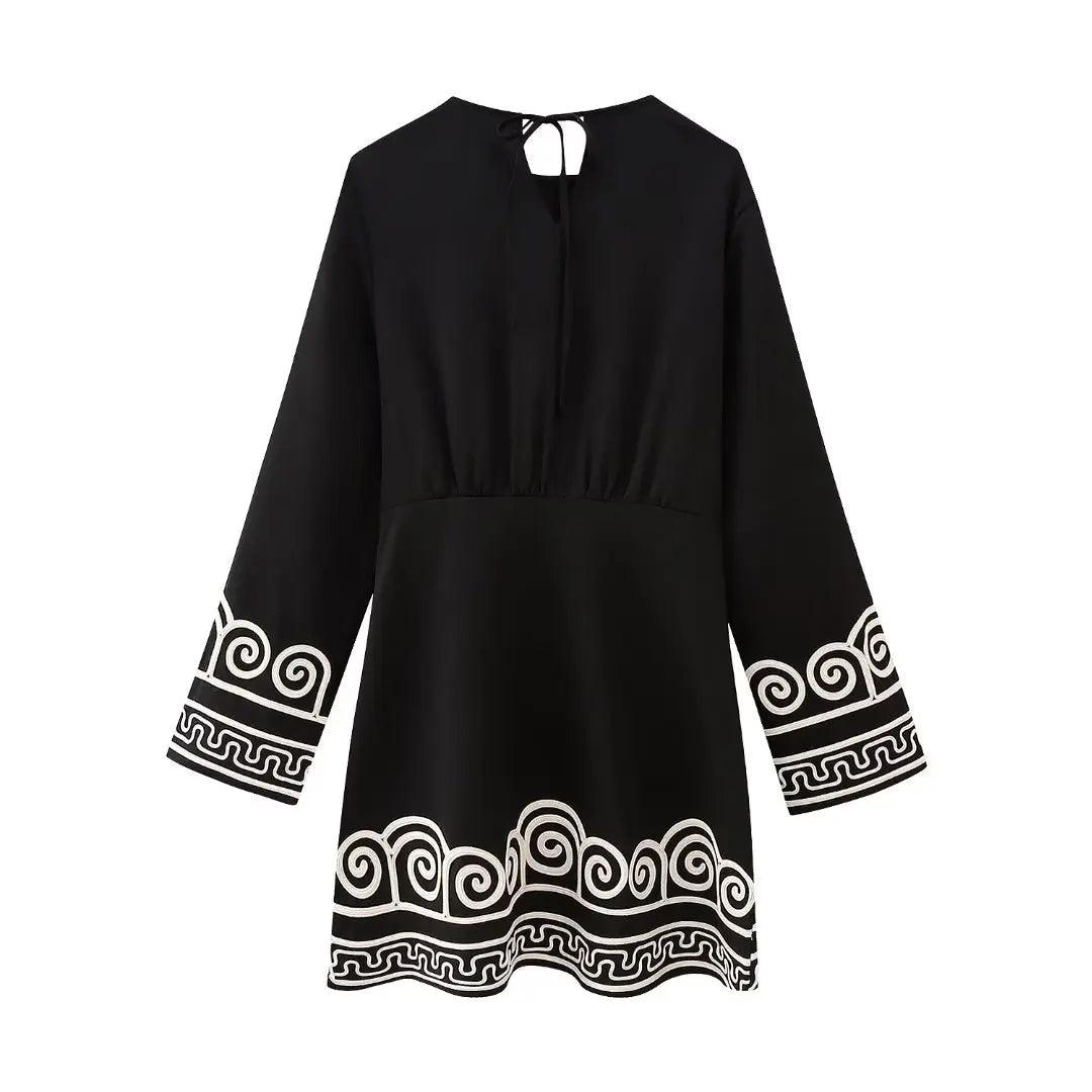 Helen Embroidery Loose Dress from The House of CO-KY - Dresses