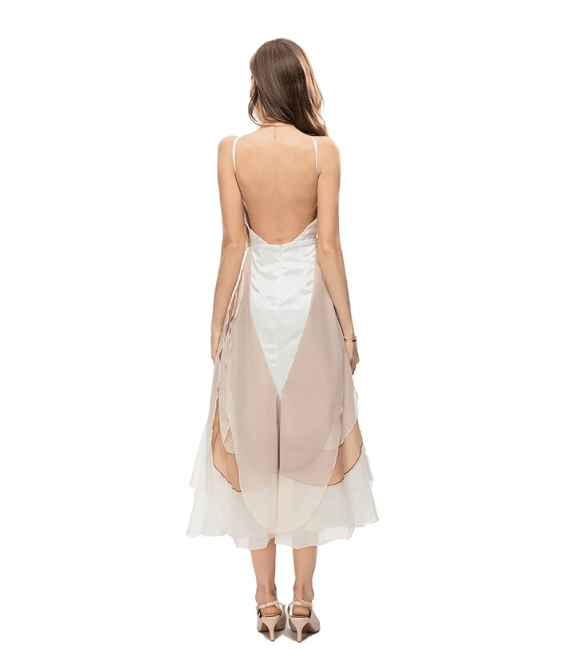 Lisa Petal Backless Dress from The House of CO-KY - Dresses