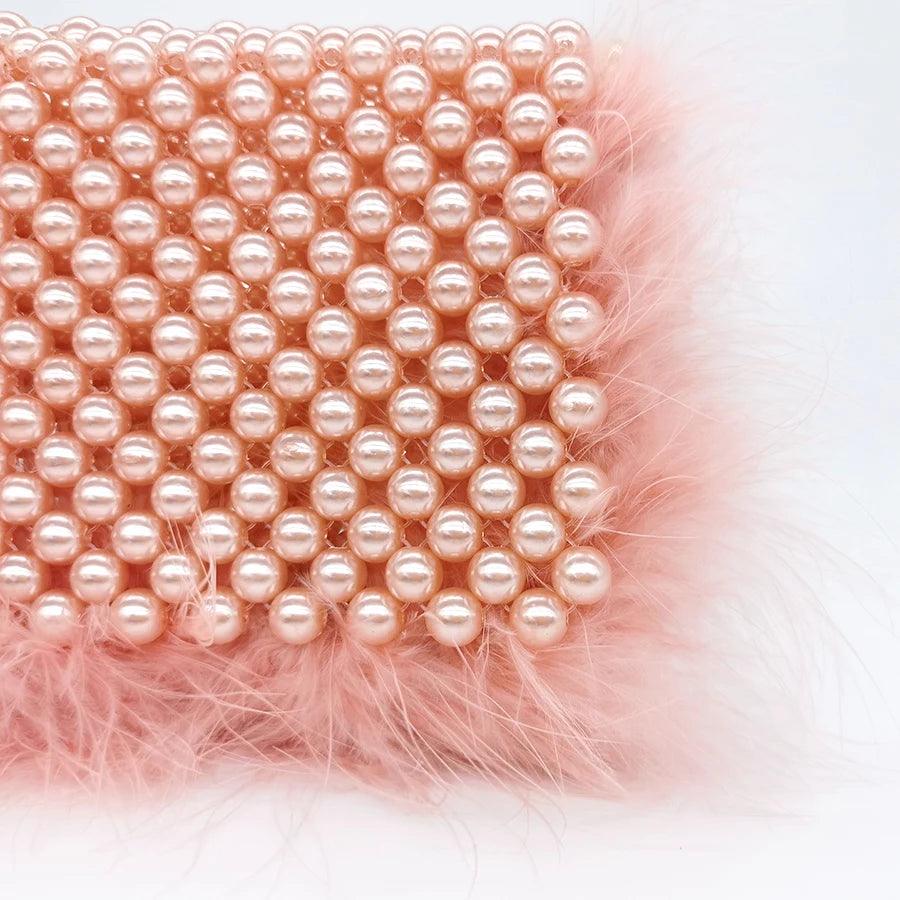 Lizzy Beaded Pearl Clutch from The House of CO-KY - Handbags