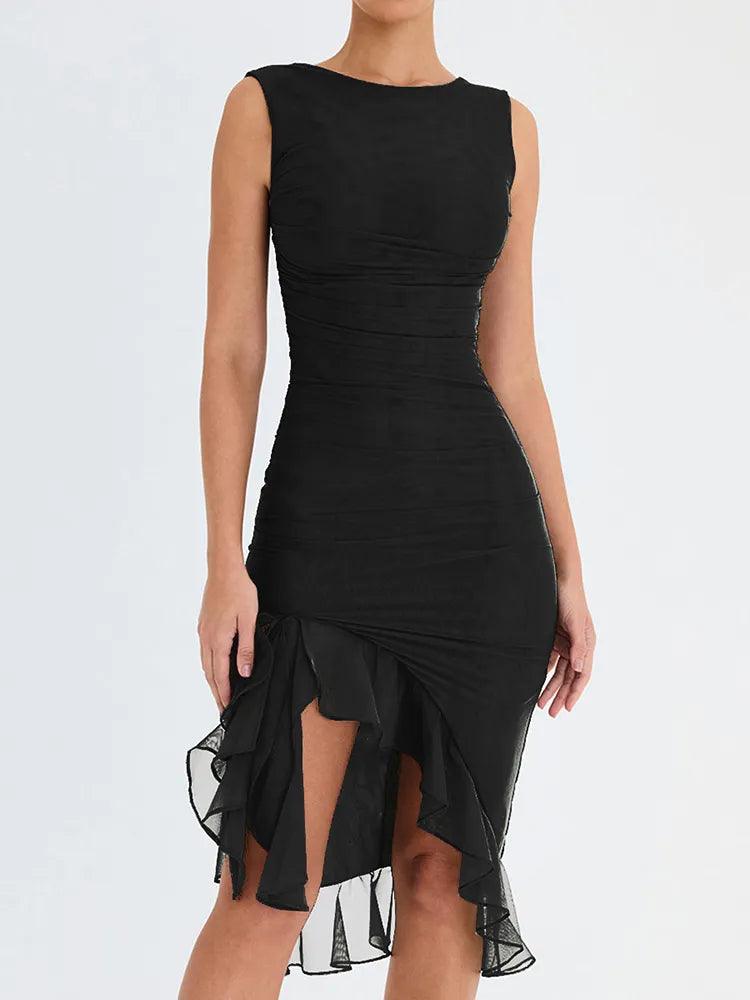 Millie Ruffle Ruched Dress from The House of CO-KY - Dresses