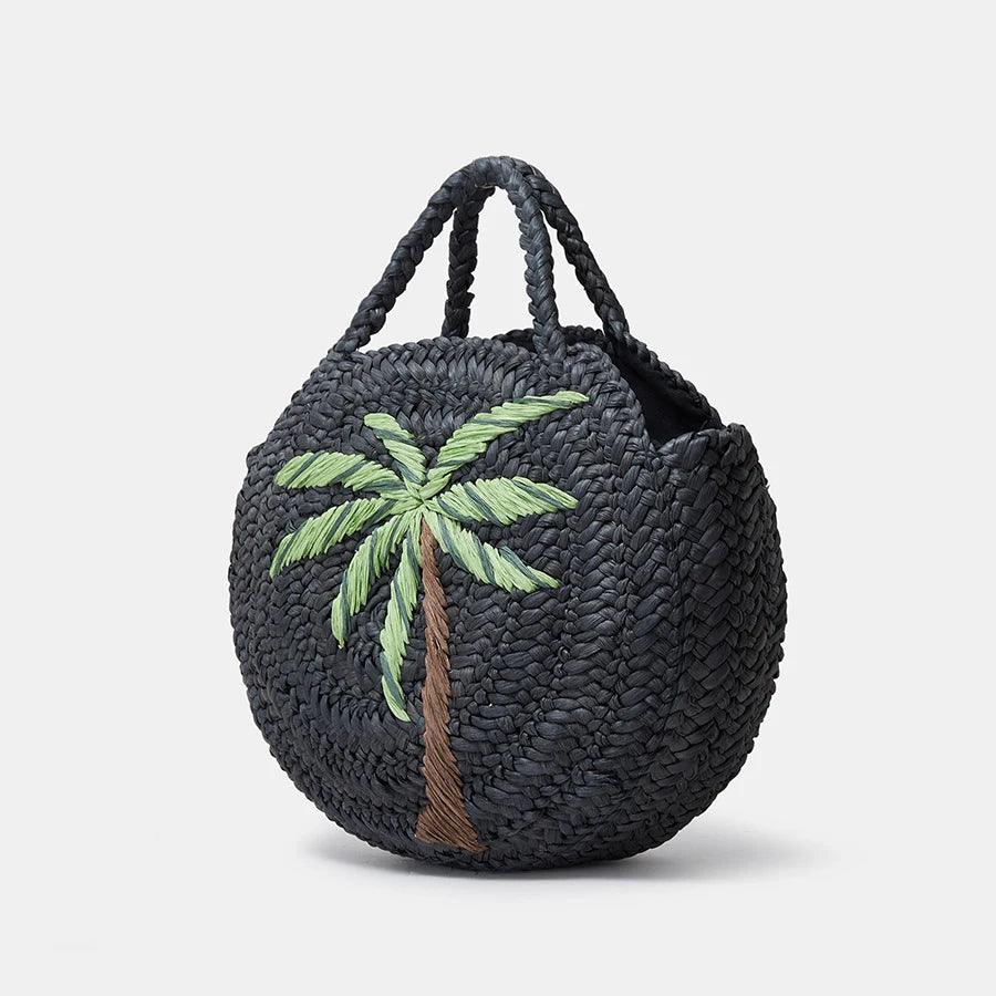 Palm Tree Straw Bag from The House of CO-KY - Handbags