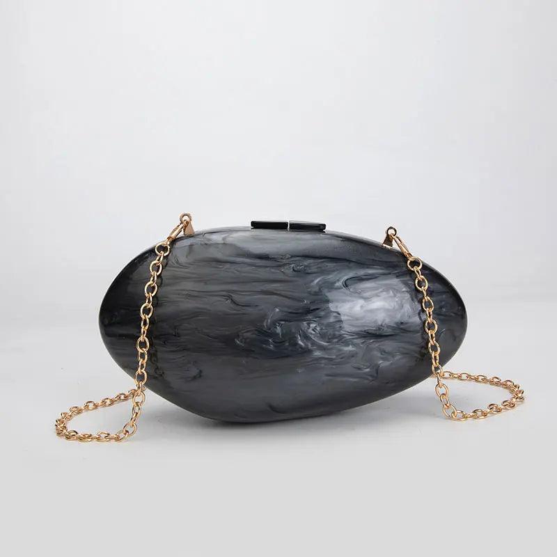 Pearl Acrylic Clutch Bag - Black from The House of CO-KY - Handbags