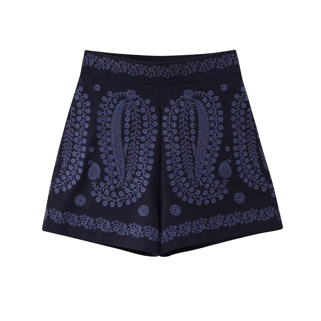 Vianny Embroidered Shorts from The House of CO-KY - Shorts