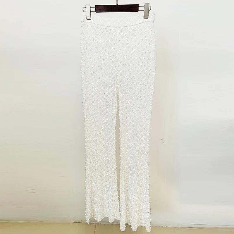 Zoey Beaded Pearls Pants from The House of CO-KY - Pants