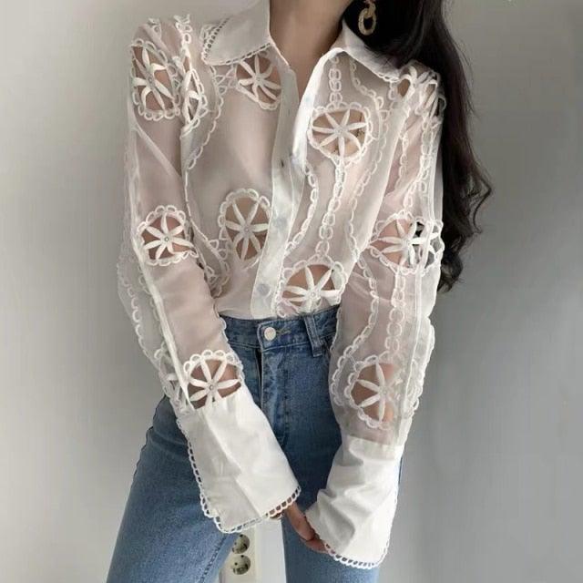 Adriana Embroidered Blouse - The House of CO-KY - Shirts & Tops - Adriana Embroidered Blouse - Blouse, Tops