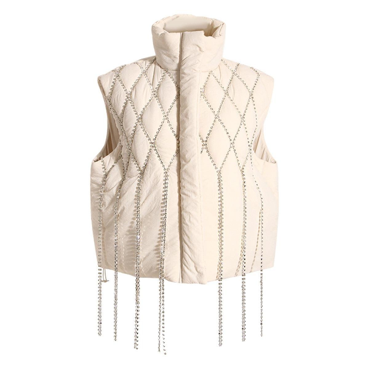 Annalise Diamonds Tassel Vest from The House of CO-KY - Coats & Jackets