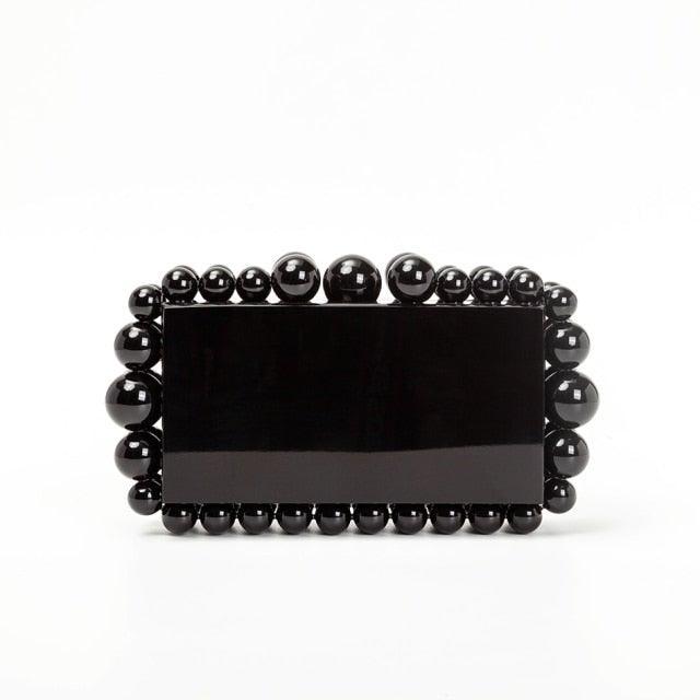 Beads Acrylic Clutch - Black from The House of CO-KY - Handbags
