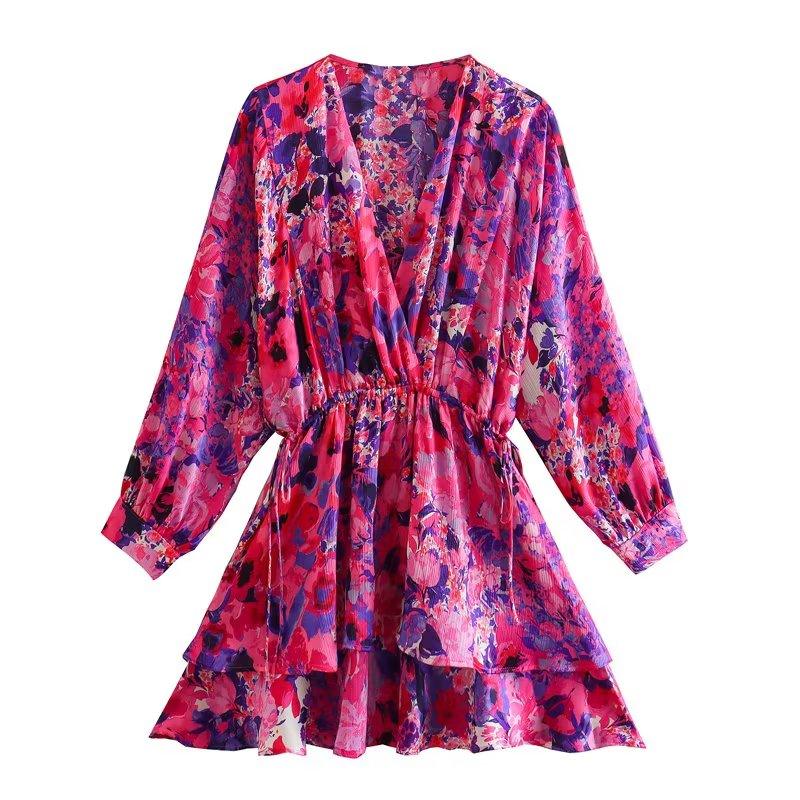 Christie Vibrant Floral Mini Dress from The House of CO-KY - Dresses