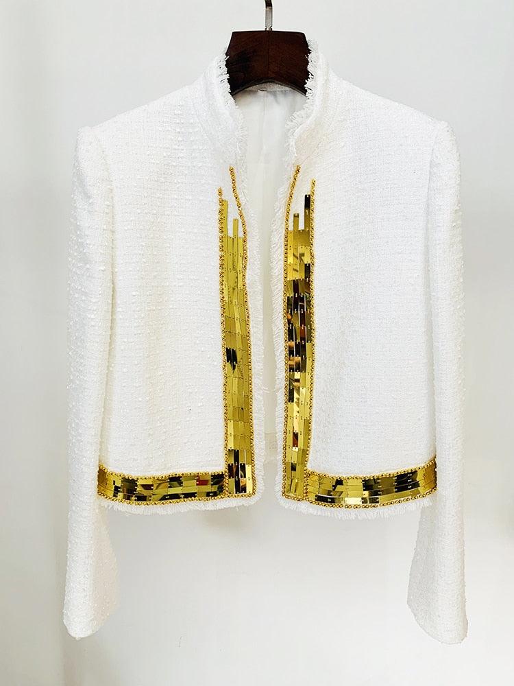 Cleo Beaded Tweed Jacket from The House of CO-KY - Coats & Jackets