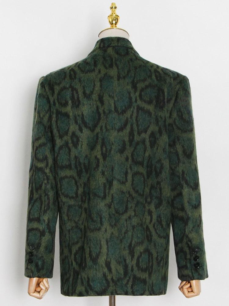 Dixie Green Leopard Blazer from The House of CO-KY - Coats & Jackets
