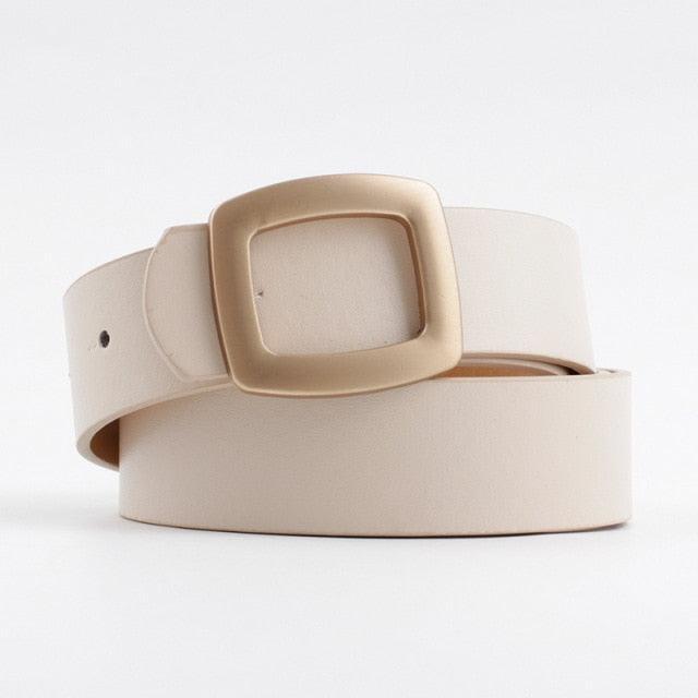 Elisa Gold Square Buckle Belt - The House of CO-KY - Belts - Elisa Gold Square Buckle Belt - Belts, Closet Staples