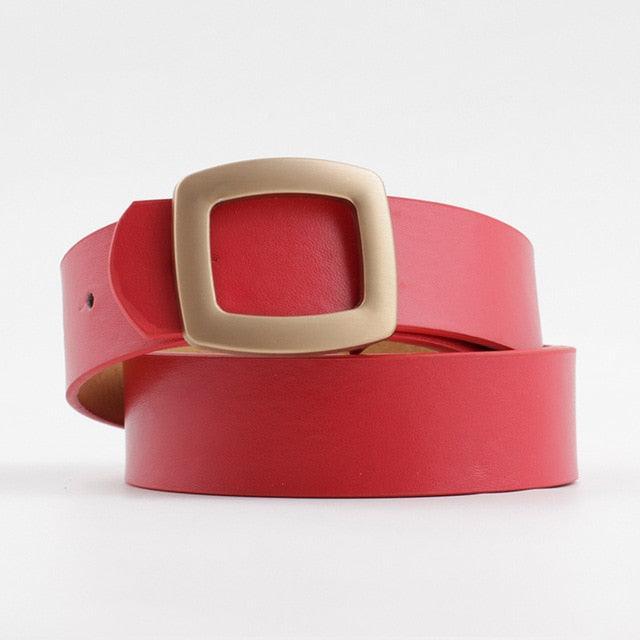 Elisa Gold Square Buckle Belt - The House of CO-KY - Belts - Elisa Gold Square Buckle Belt - Belts, Closet Staples