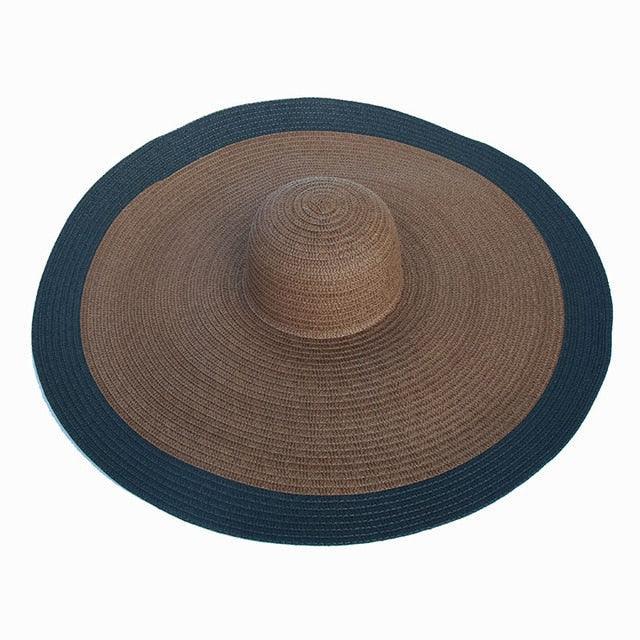 Foldable Oversized Line Brim Hat - The House of CO-KY - Hats - Foldable Oversized Line Brim Hat - Hats, Tropical Escape
