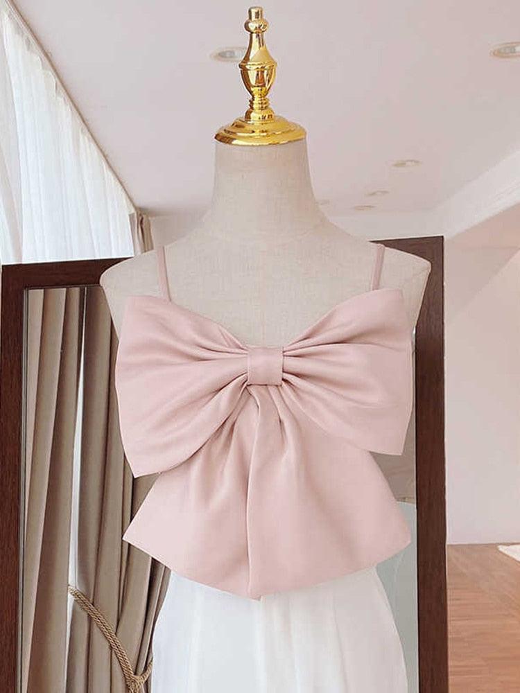 Linda Cute Bow Crop Top from The House of CO-KY - Shirts & Tops