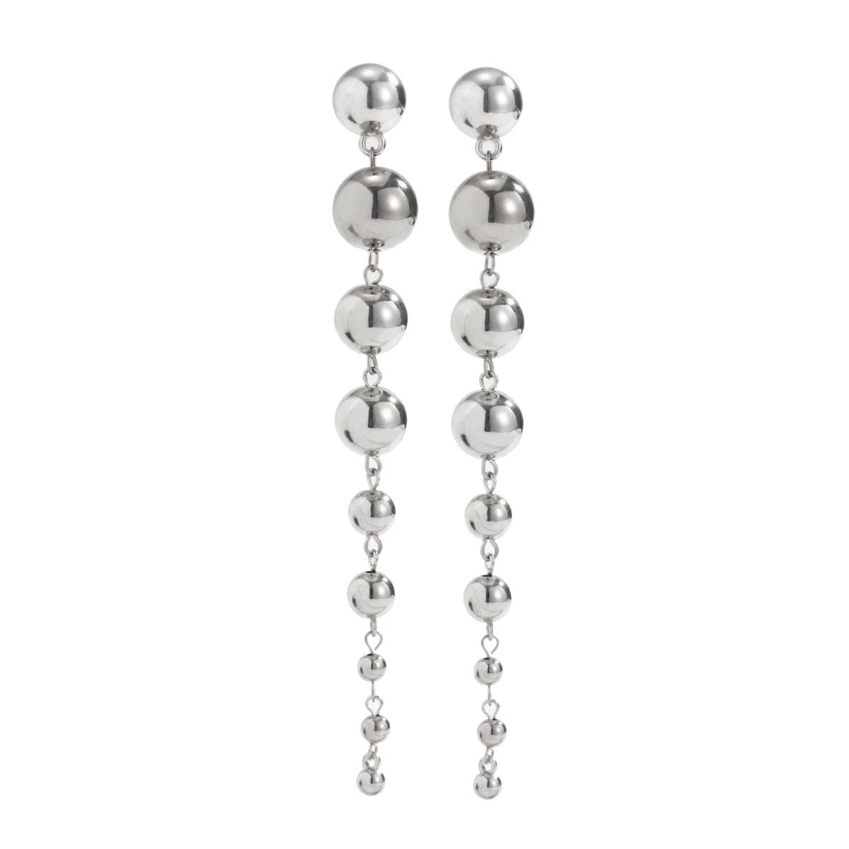 Long Dangle Beads Earrings from The House of CO-KY - Earrings