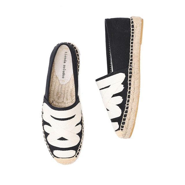 Mary Janes Espadrille Flats - Black - The House of CO-KY - Shoes - Mary Janes Espadrille Flats - Black - Espadrilles, Flats, Shoes