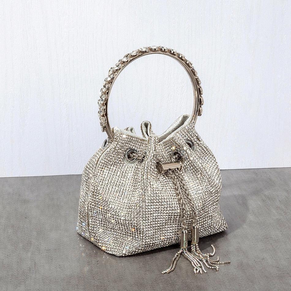 Sparkle Chain Metal Ring Bag from The House of CO-KY - Handbags